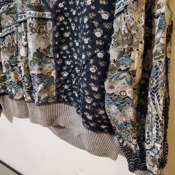 Vintage Carole Little Multi Patterned Eclectic Sweater Pullover Size 12 LOVE!! - Picture 2 of 6